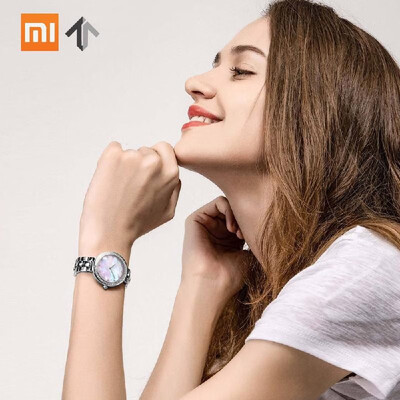 

Xiaomi TwentySeventeen Crystal Quartz Wrist Watch for Women 64 Artificial Gem Wristwatch Ladies Fashion Valentines Gift