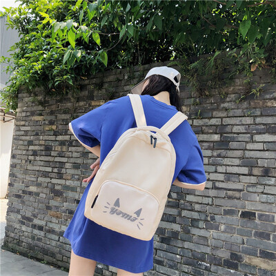 

Bf ancient feeling simple Joker backpack female shoulder bag female Korean high school shoulder bag female fashion