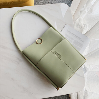 

Tailored Womens Fashion Simple Shoulder Bag Wild Large Capacity Fashion Bucket Bag