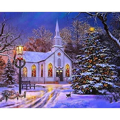

5D DIY Full Drill Diamond Painting Lighting House Cross Stitch Embroidery
