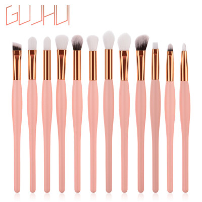 

〖Follure〗12PCS Wooden Eye shadow Eyeshadow Brush Makeup Brush Sets Tools