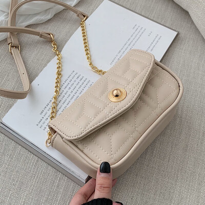 

Small fragrant bag women 2019 new mini - niche bag slant bag women fashion 100 ins chain bag