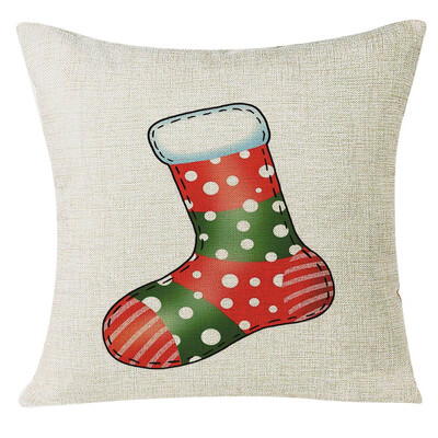 

Tailored Xmas Christmas Socks Sofa Home Decoration Festival Pillow Case Cushion Cover
