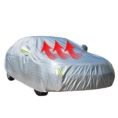 

Universal Multi-Layer Car Cover Waterproof All Weather for Automobiles Outdoor Full Cover Rain SunUV Protection with Zipper Cotton