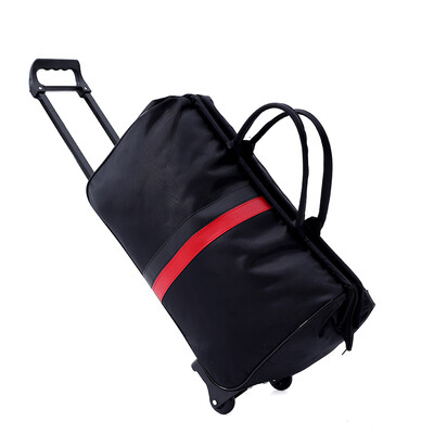 

Retractable Pull Rod PU Splicing Hard-Port Travel Bag