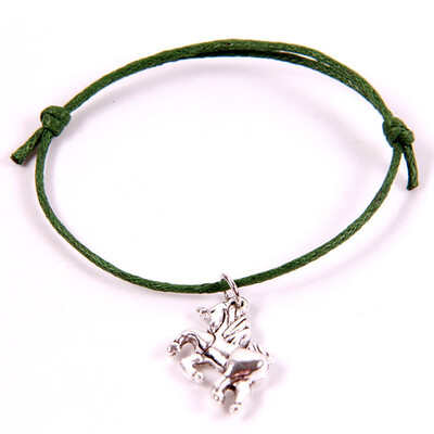 

Retro Pure Hand Production Wax Weaving Unicorn Bracelet Gift for Children