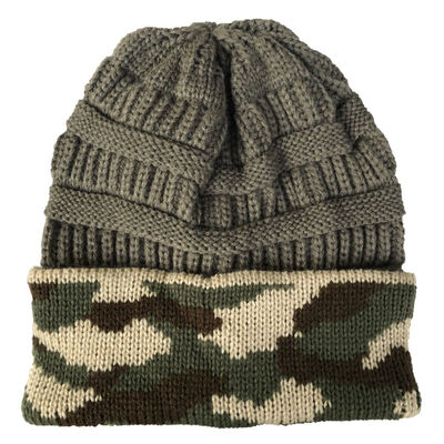

Unisex Women Men Camouflage Printed Knitted Baggy Beanie Hats Winter Outdoor Warm Ski Caps