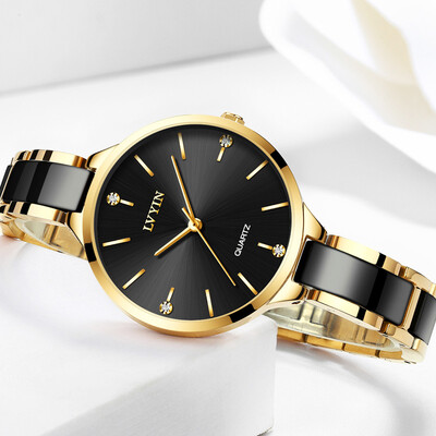 

Authentic network celebrity star watch female Korean version simple ceramic student fashion waterproof lady quartz watch ins wind