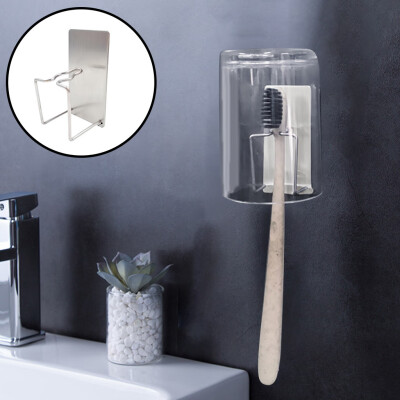 

〖Follure〗Stainless Steel Toothpaste Holder Creative Punch-Free Dental Storage Rack