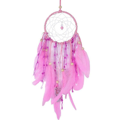 

Feather Dream Catcher with 2M Length 20 LEDs String Light Copper Wire Lamp Handmade Wall Hanging Decoration Bedroom Home Ornaments