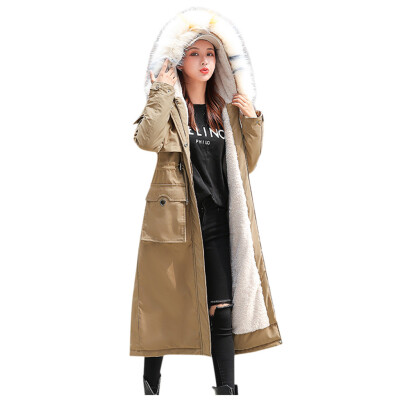 

Toponeto Women Outerwear Faux Hooded Button Coat Long Solid Jackets Pocket Coats