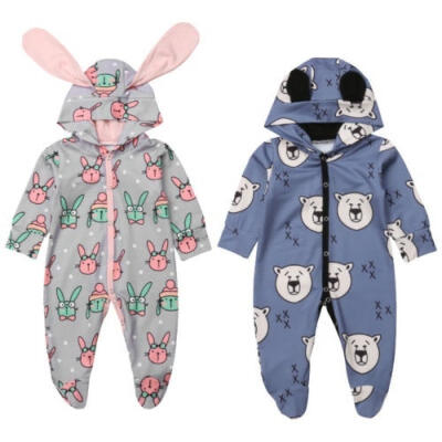 

Newborn Baby Boys Girls Cartoon 3D Ear Romper Bodysuit Jumpsuit Outfits Clothes