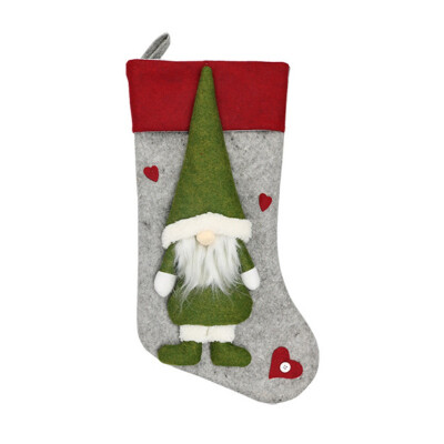 

Christmas Stockings Santa Claus Long Tube Socks For Kids Christmas Festival Candy Gift Bags Xmas Hanging Pendant Ornaments