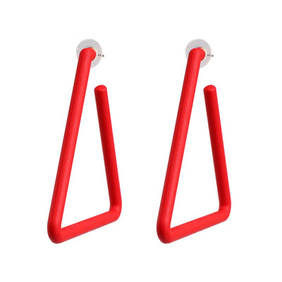 

2019 New Arrivals Fashion Heart Shaped Geometric Acrylic Resin Drop Dangle Earrings For Women Trendy Party Jewelry Brincos