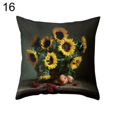 

Flower Vase Throw Pillow Case Cushion Cover Sofa Bedroom Car Cafe Office Decor