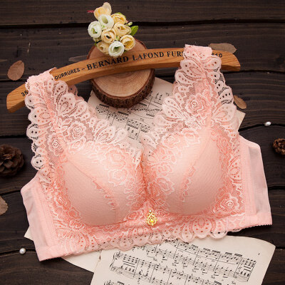 

Women Bralette Large Size Lace Bras Underwear Deep V Sexy Lingerie Push up Brassiere