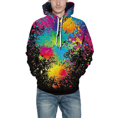 

3D Print Galaxy Pullover Hooded Sweatshirt Hoodies Big Pockets Adult Unisex Coat