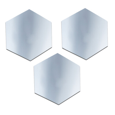 

12pcs Shiny Crystal Hexagon Wall Stickers Home Decoration
