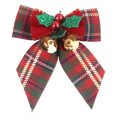 

Tailored Christmas Bow With Iron Bells Christmas Wreath With Christmas Tree Decorations