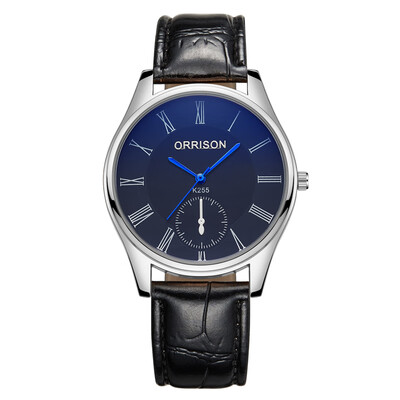 

Orison large dial mens fashion belts mens watches student couples thin business quartz watches