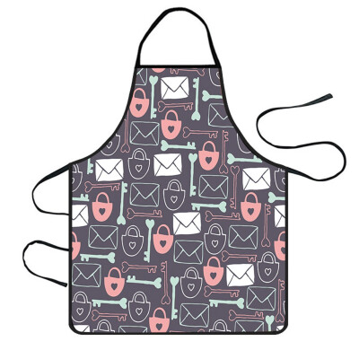 

Toponeto Home Women Waterproof Cute Cartoon Kitchen Restaurant Cooking Bib Apron Aprons