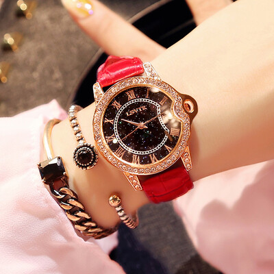

Starry watch female student fashion trend Korean version of simple casual retro atmosphere