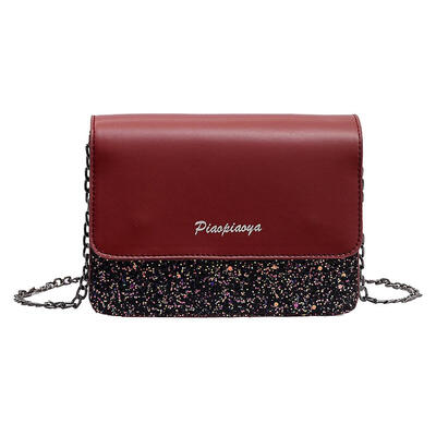 

Sequins Women Small Shoulder Handbags Leather Chain Flap Messenger Bags