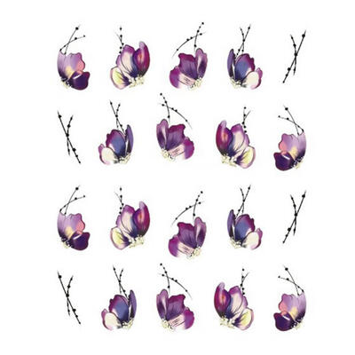 

Greensen 1Pc Flower & Butterfly Pattern Nail Art Stickers Water Transfer DIY Nail Art Sticker Decoration