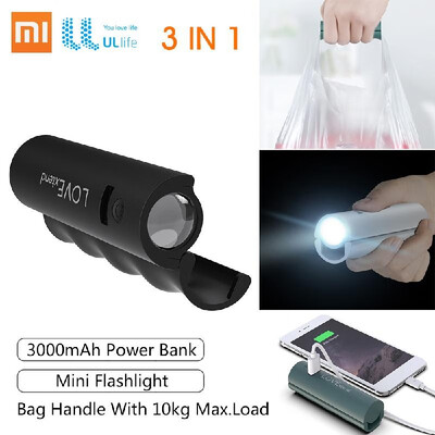 

Xiaomi UL Life Power Bank 3000mAh Mobile Power Portable Flashlight USB Charging Outdoor Home Mini LED Light