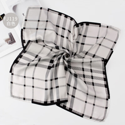 

2018 spring&autumn new silk small square female Korean version of the print wild scarf professional square towel wholesale FJ119
