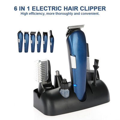 

Greensen 6 In 1 Multi-functional Electric Hair Clipper Trimmer Cordless Rechargeable Razor Shaver Set