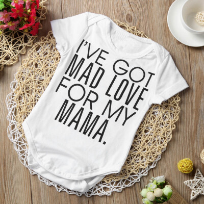 

Newborn Infant Baby Boys Letter Print Romper Jumpsuit Outfits Brother Clothes