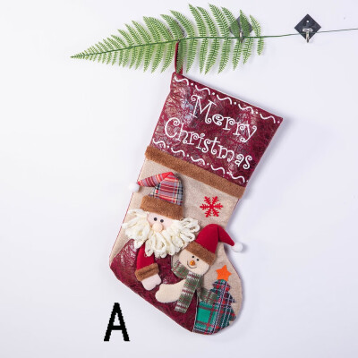 

Gobestart Christmas Stockings Mini Socks Santa Candy Gift Bag Christmas Tree Decorations