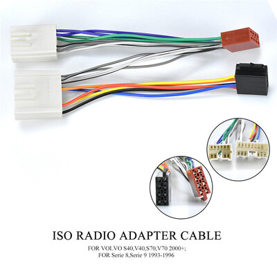 

12-028 ISO Radio for VOLVO 1993 select models Wiring F-Harness Wire Cable Plug Adaptor Stereo