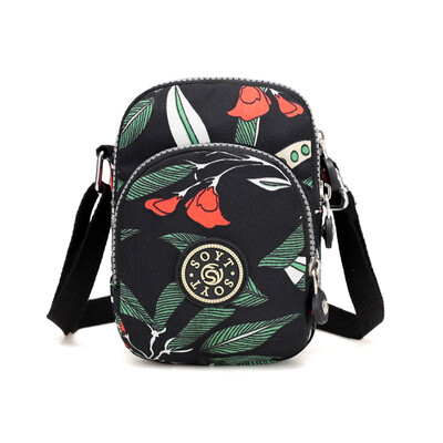 

Oxford Baggage Girls Middle-aged&Old-aged Baggage Mothers Mini Mobile Baggage Canvas Slant Baggage Net Red Baggage Leisure Bag