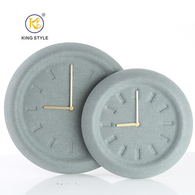 

Nordic felt wall clock creative simple environmentally friendly living room study