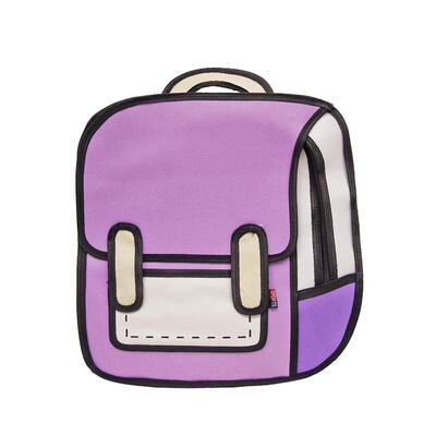 

Fashion Creative Women 2D Drawing Backpack 3D Jump Style Cartoon School Bag
