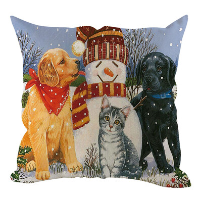 

〖Follure〗Christmas Pillow Cover Pillowcases Decorative Sofa Cushion Cover Home Decoration