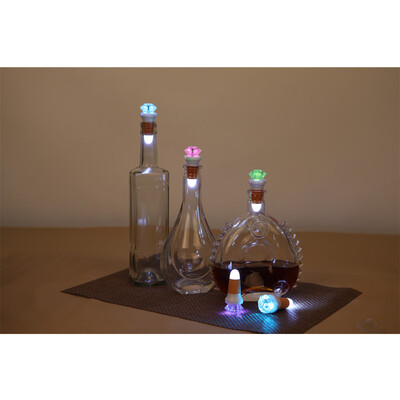 

〖Follure〗Wine Bottle LED Diamond Cap Light USB Cork Lantern Home Bar
