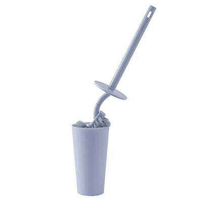 

Simple Long Handle Toilet Brush Holder Set Bathroom Lavatory Cleaning Tool