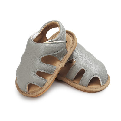 

Newborn Kids Summer Crib Bebe First Walkers Hollow Out Breathable Soft Rubber PU Leather Baby Girls Boys Shoe