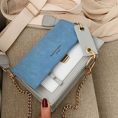 

Summer fresh women 2019 new fashion casual color Joker shoulder slung small square bag