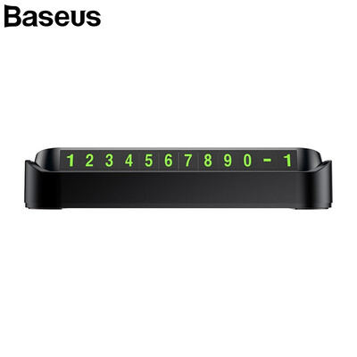 

Baseus Car Temporary Parking Number Holder Auto accessories Luminous Telephone Number Card Car Sticker