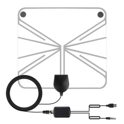 

HDTV Antenna 50Miles Range Digital TV Indoor 1080P ISDB-T DVB-T Amplifier