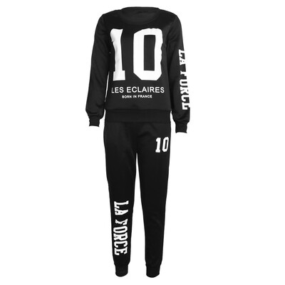

Women 2pcs Hoodies Sweatshirt Top Jogging Suits Tracksuit Gym Pants Trouser