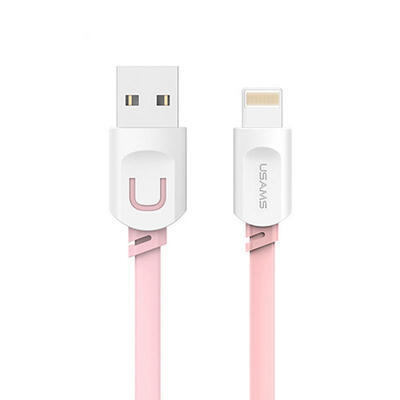 

USAMS 21A Fast Charging 025m 1m 15m Flat Usb Charger Cable Lightning Cable For IPhone 8 7 I6 IPhone 6 6s X Cable-1m