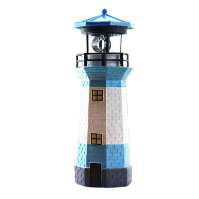 

Solar Lamp Outdoor Lighthouse with Rotating Light Garden Lights Decorative LEDs Lamps