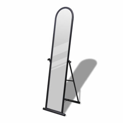 

Free Standing Floor Mirror Full Length Rectangular Black
