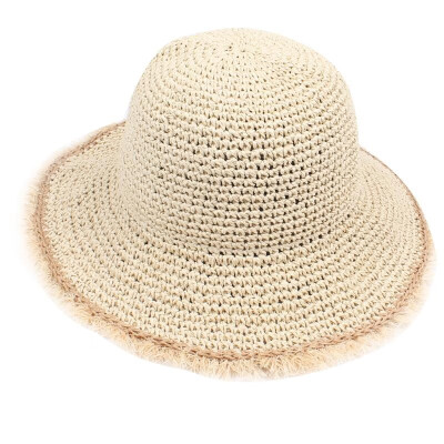 

Fashion Women Foldable Straw Hat Raw Wide Brim Travelling Beach Fisherman Bonnie chapeau