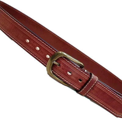 

The first layer of leather belt mens simple alloy buckle inch five about Korean version of the retro pin buckle trend f